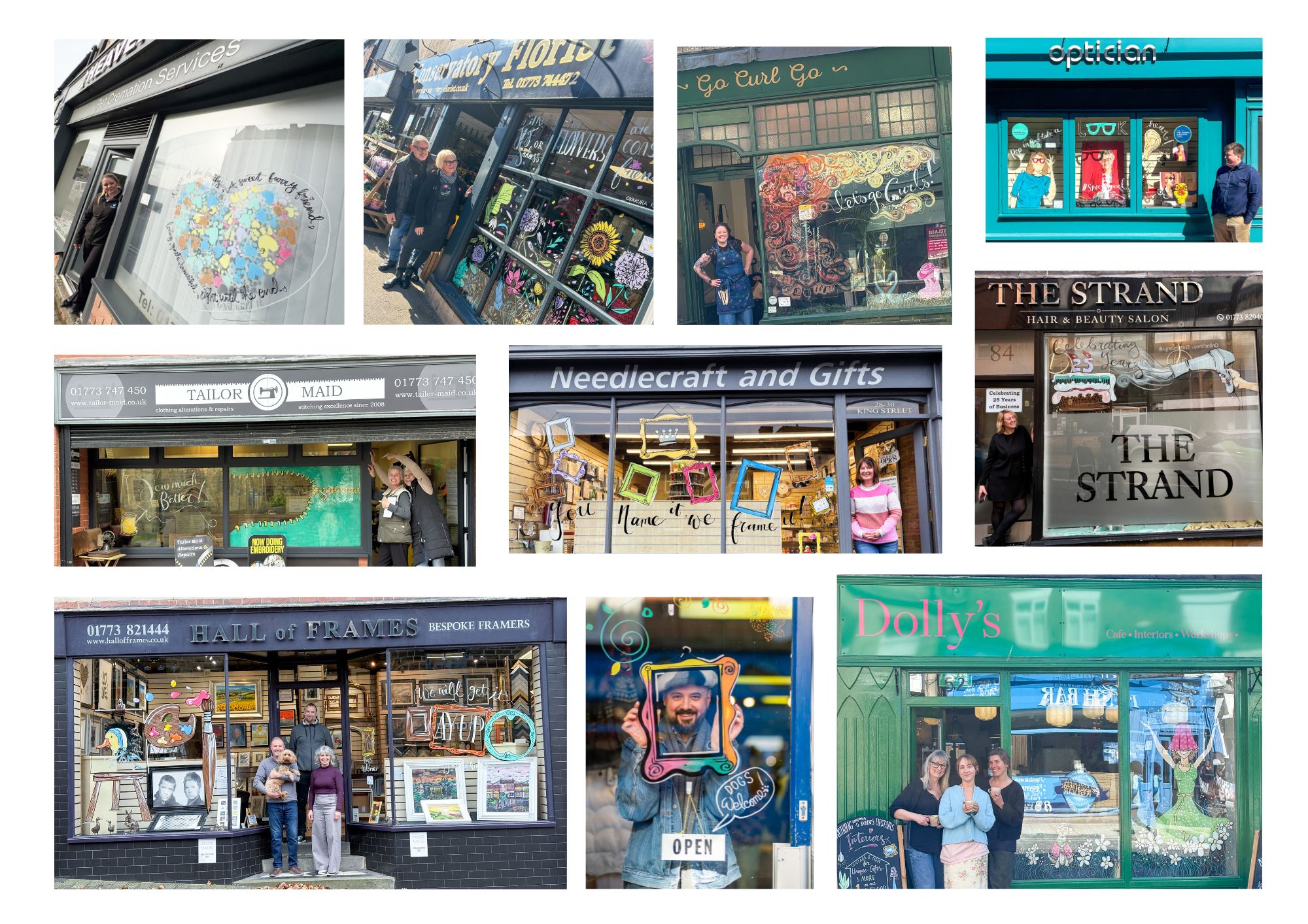 Bespoke window art in the Amber Valley Derbyshire