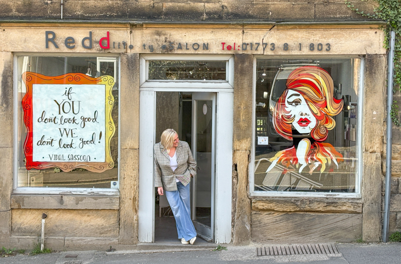 Custom window mural in Derbyshire by Pictoria